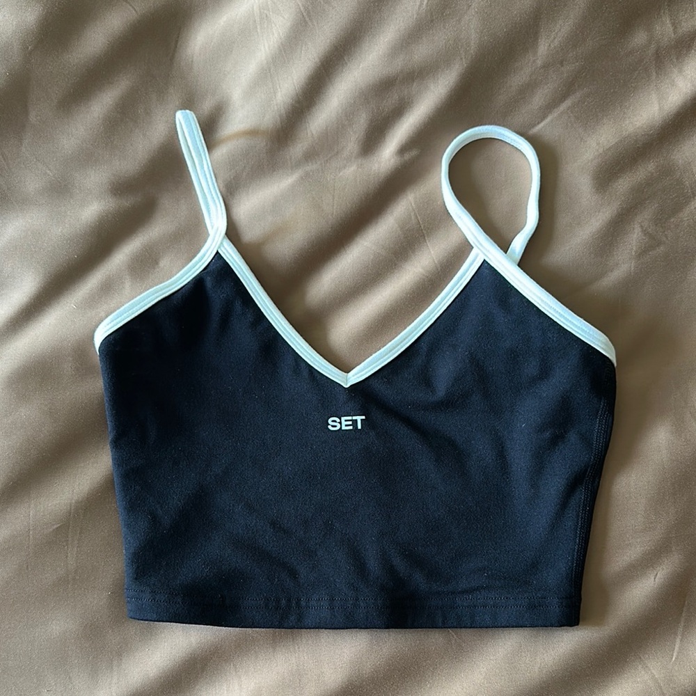 SET Active Black and White Bra